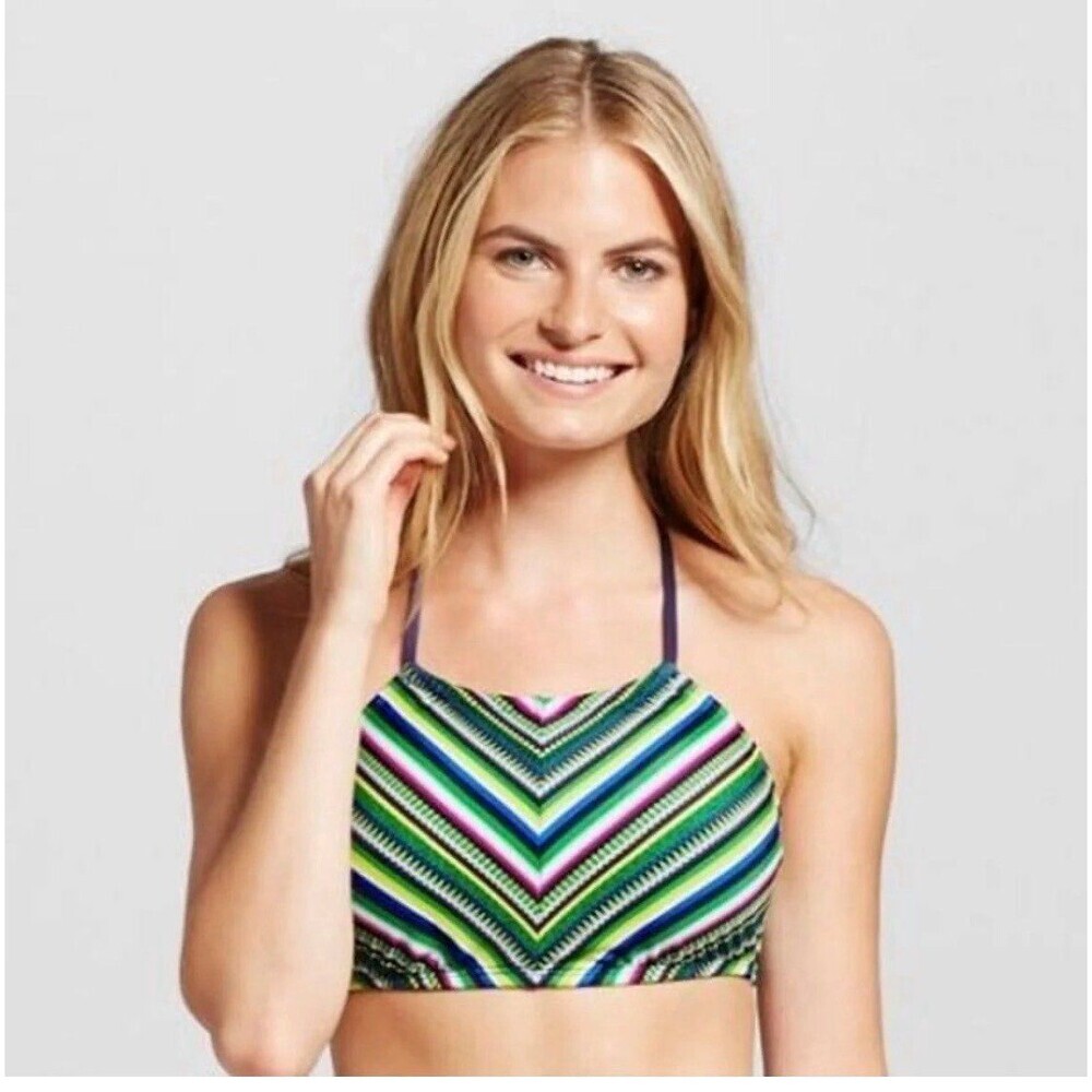 High Neck Bikini Swim Top